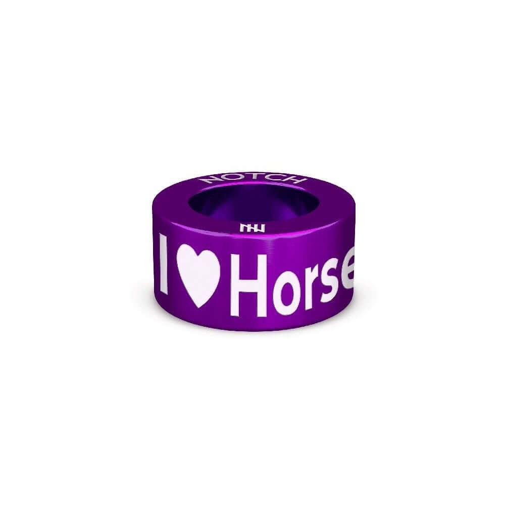 I (Heart) Horses (Horse Hoof Icon) Animal Charm