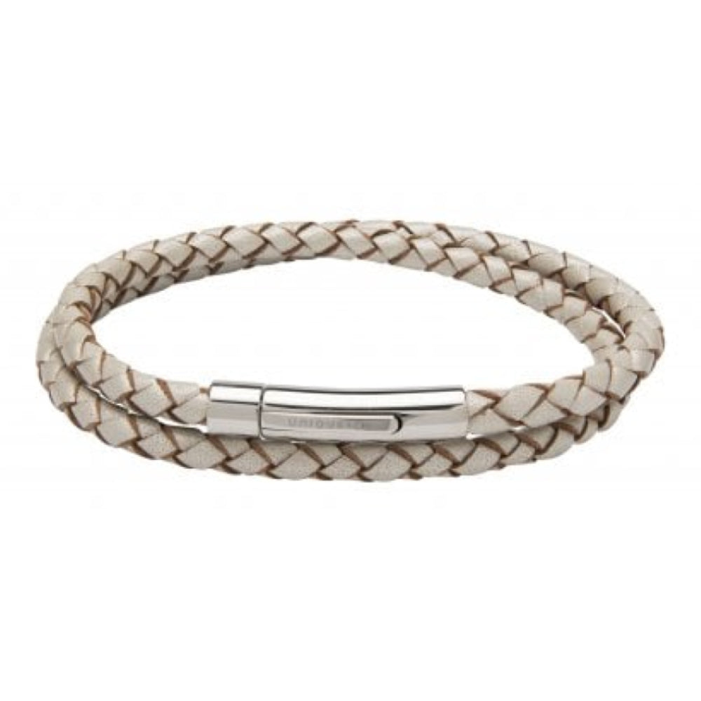 Pearl Leather Bracelet With Stainless Steel Clasp