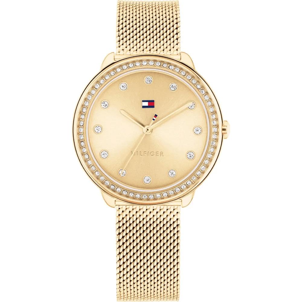 Demi Gold Dial & Gold Plated Mesh Bracelet Strap Ladies Watch