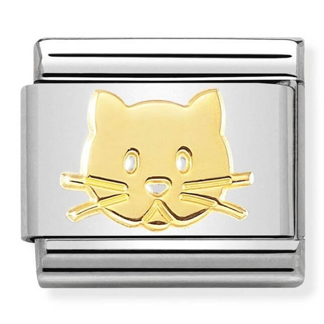 Composable Classic Cat Face Gold Link