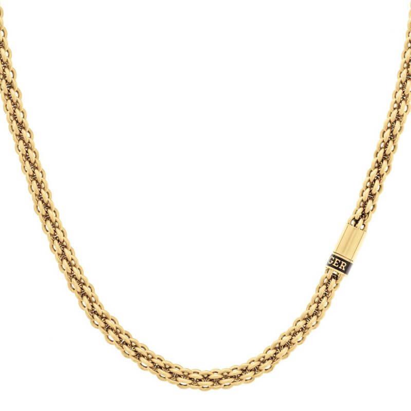 Intertwined Circles Chain Gold Plated Necklace
