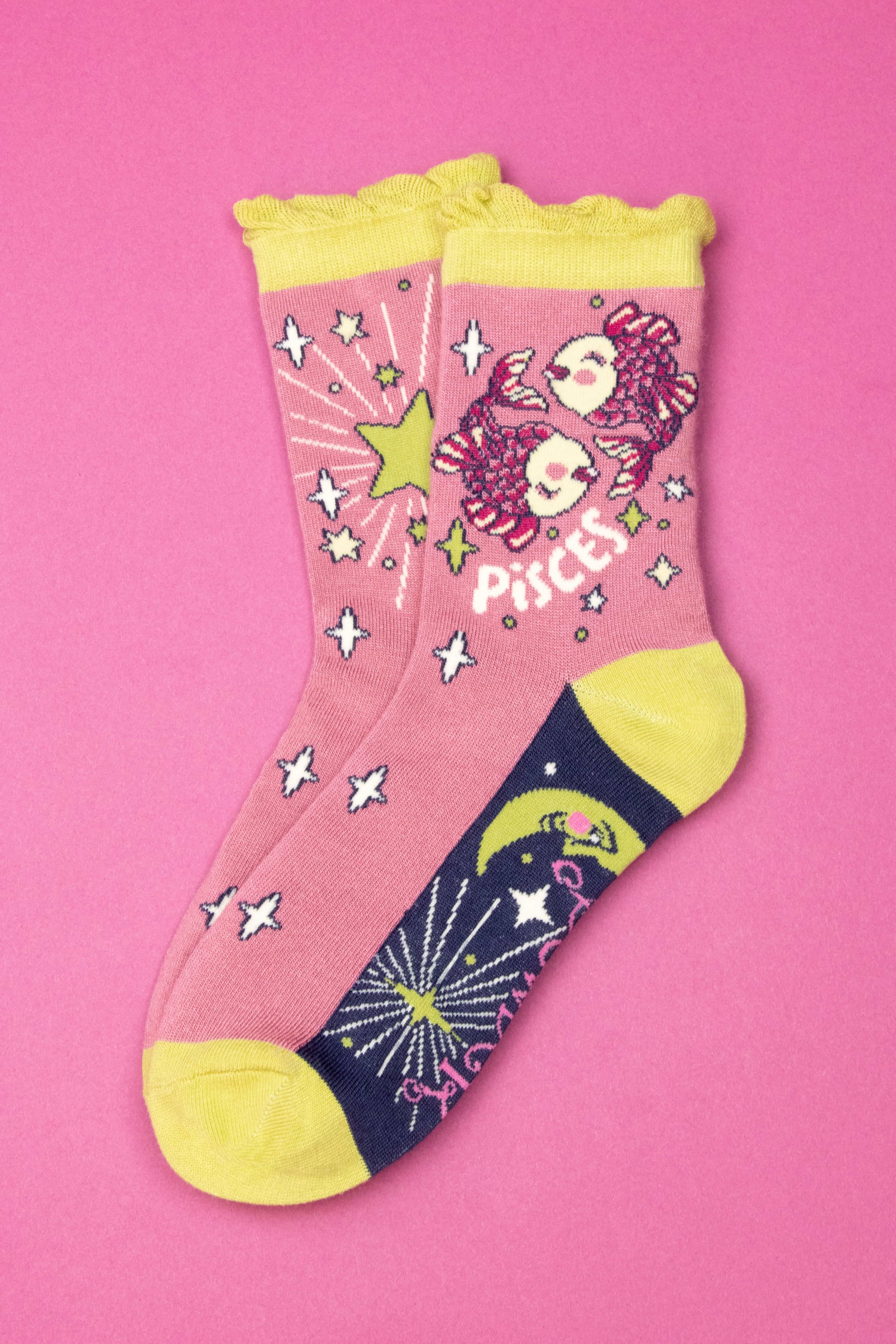 Zodiac Ankle Socks Pisces (19th Feb - 20th Mar)