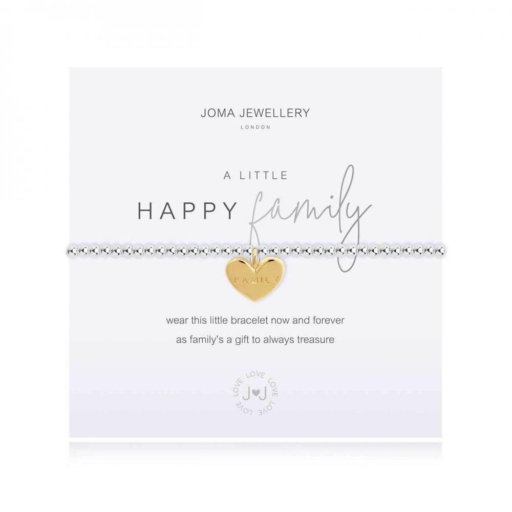 A Little Happy Family Silver Bracelet 17.5cm