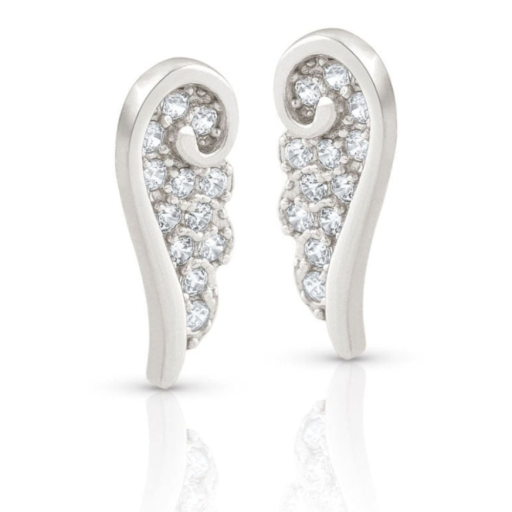 Sterling Silver Earrings With Cubic Zirconia