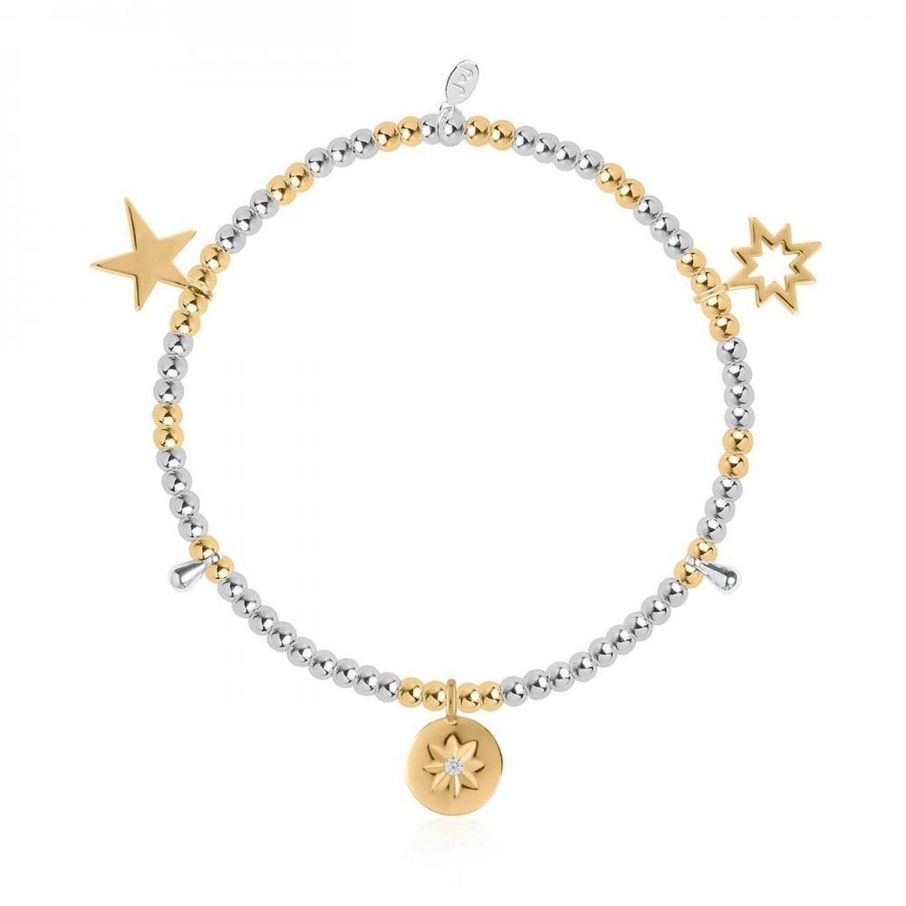 Life's A Charm | Sparkle And Shine | Silver And Gold | Charm Bracelet | 17.5cm Stretch