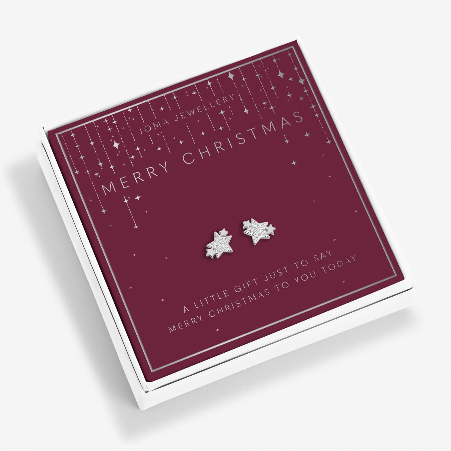 Christmas Beautifully Boxed 'Merry Christmas' Earrings