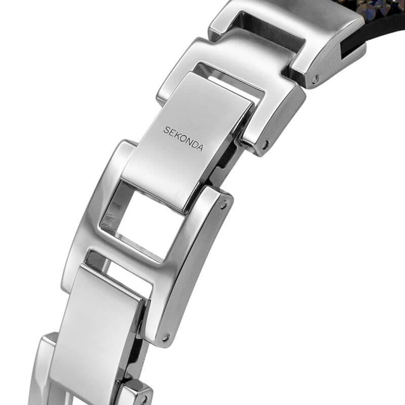 Rocks Blue Swarovski Crystal Set Ladies Watch