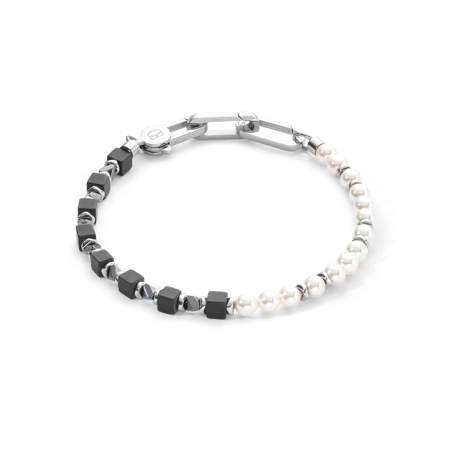 Precious Fusion Pearls Black Bracelet