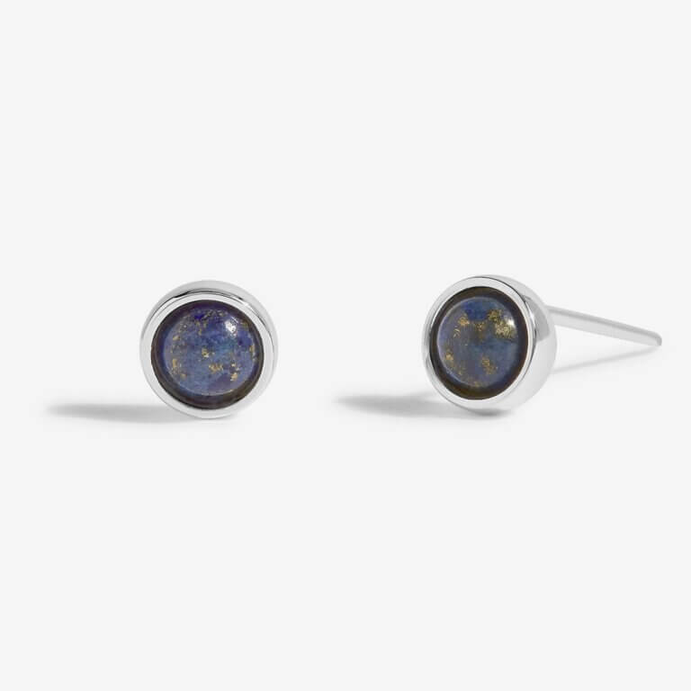 September Lapis Lazuli Birthstone Boxed Earrings