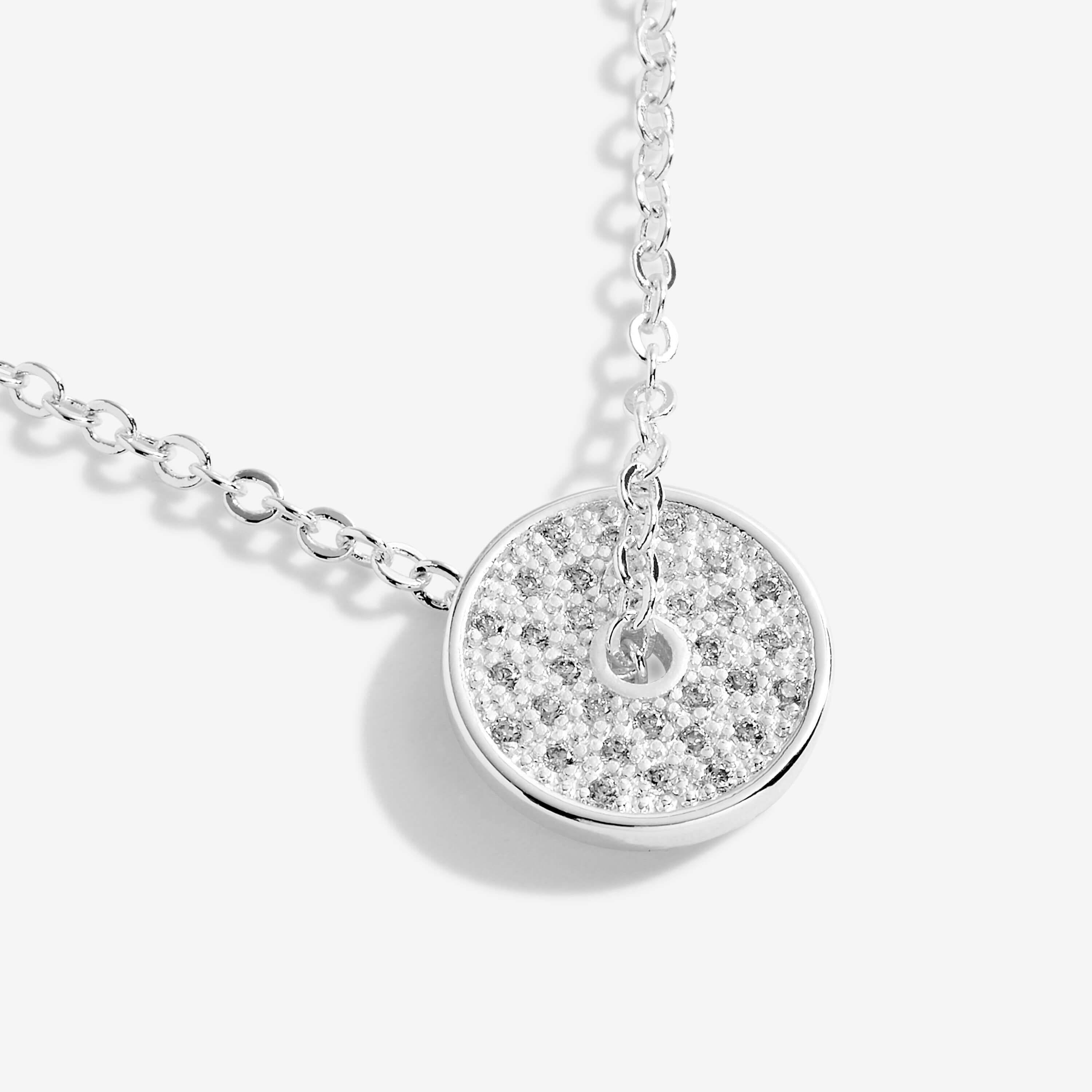 Silva | Circle Necklace | Silver | Necklace | 46cm + 5cm Extender
