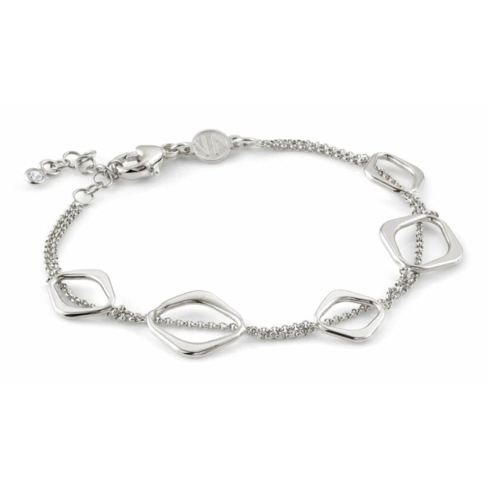 Bella Bracelet with Rhombus Designs in Silver