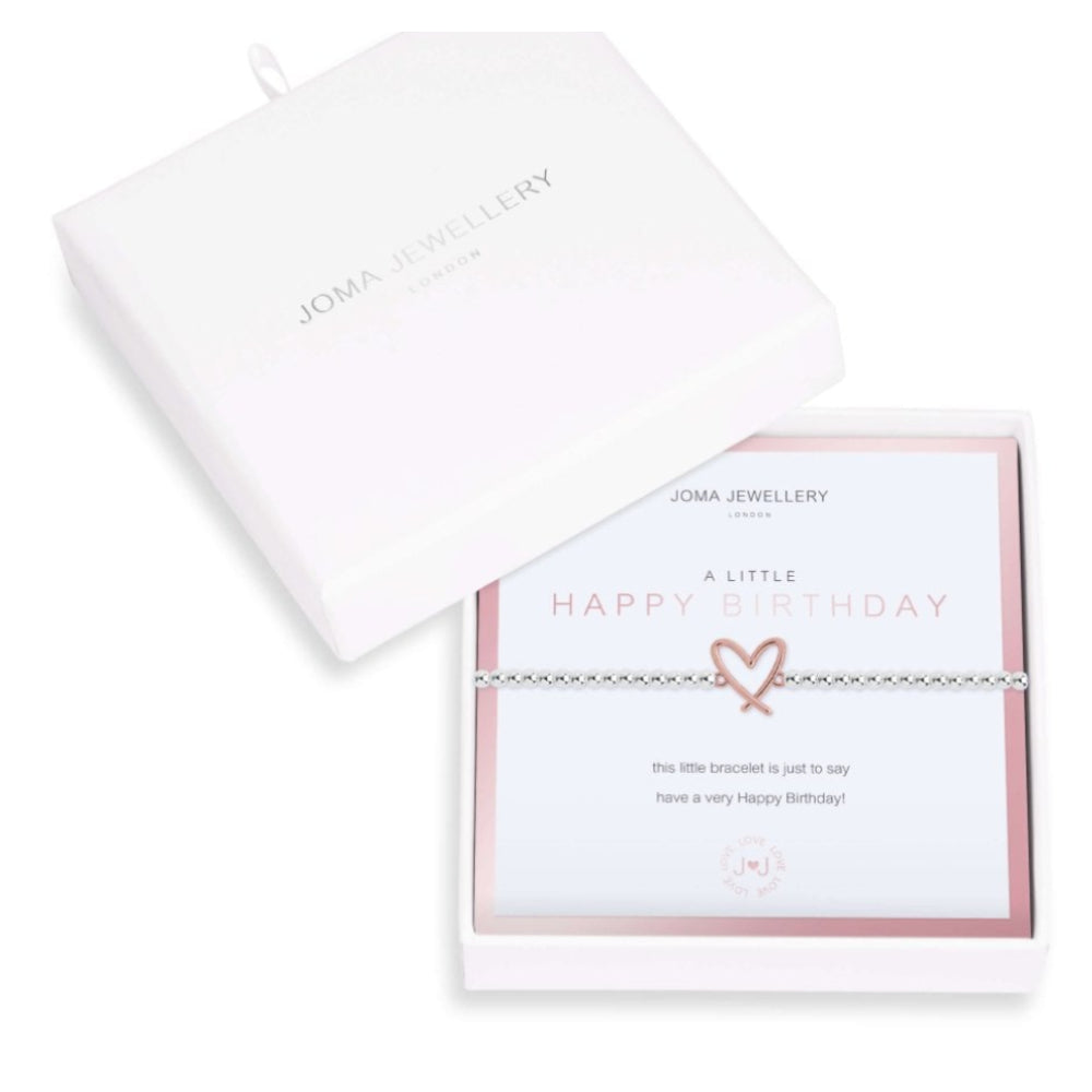 Beautifully Boxed A Littles | Happy Birthday | Bracelet | 17.5cm Stretch