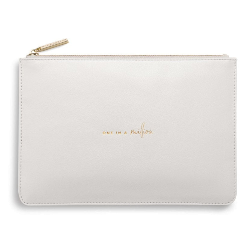 PERFECT POUCH - ONE IN A MILLION - Pale Grey - 16x24cm