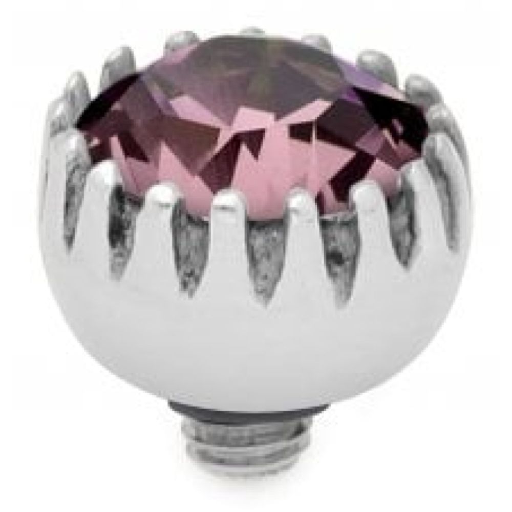 Light Rose Crystal Interchangeable Top London (S/P)