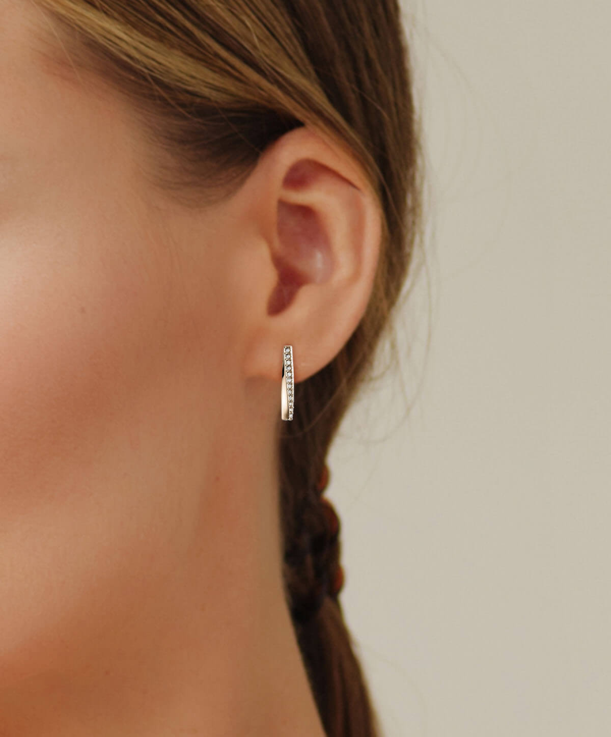 Signature Ionic Carnation Gold Plated Stud Earrings