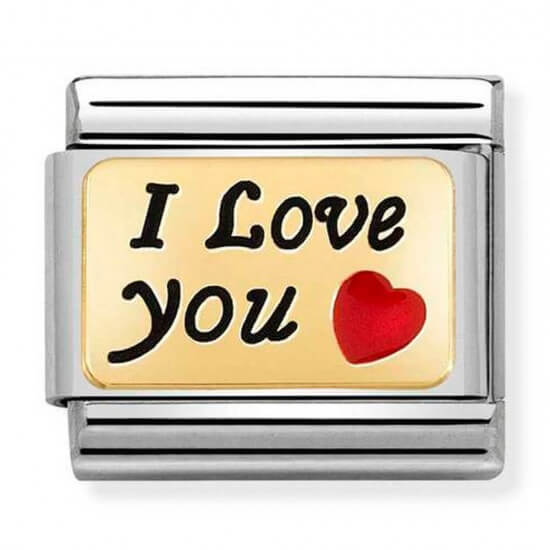 Composable Classic I Love You 18k Gold Link
