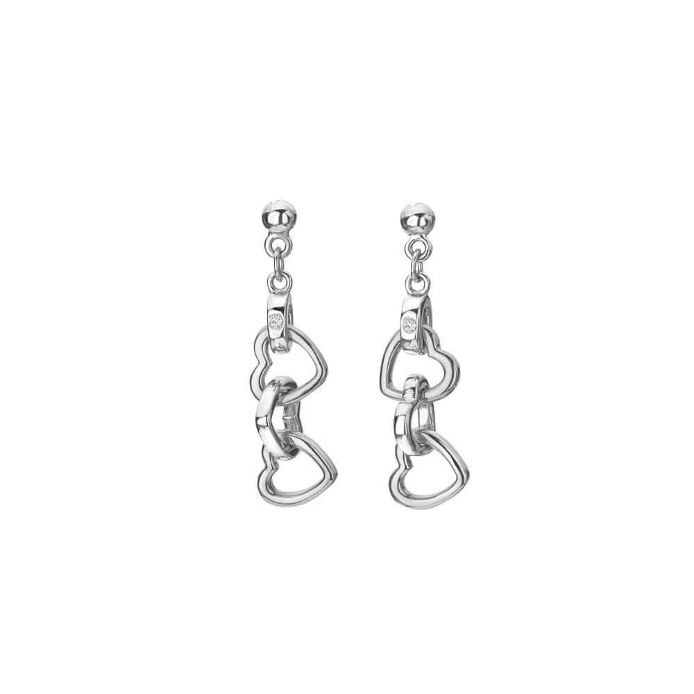 Trio Triple Heart Earrings