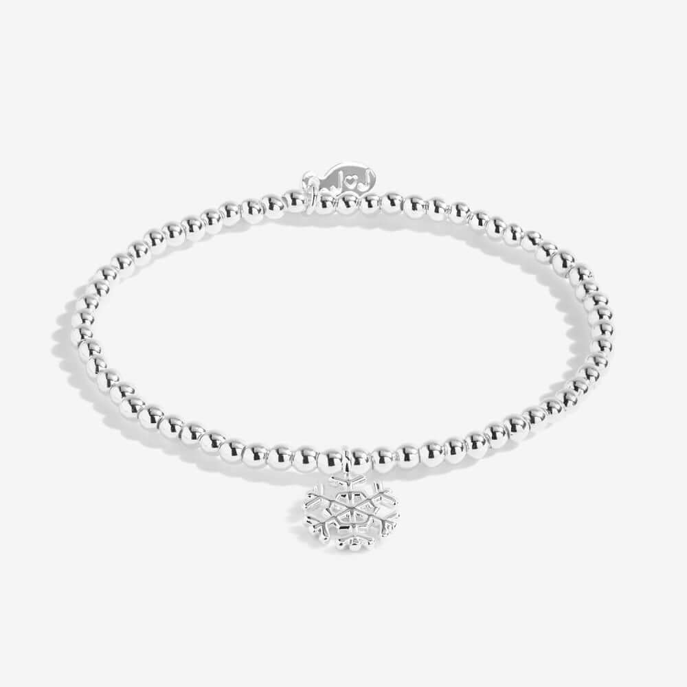 Christmas Cracker | Happy Christmas | Silver | Bracelet | 15.5cm Stretch