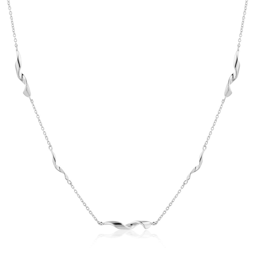 Helix Silver 15" Necklace