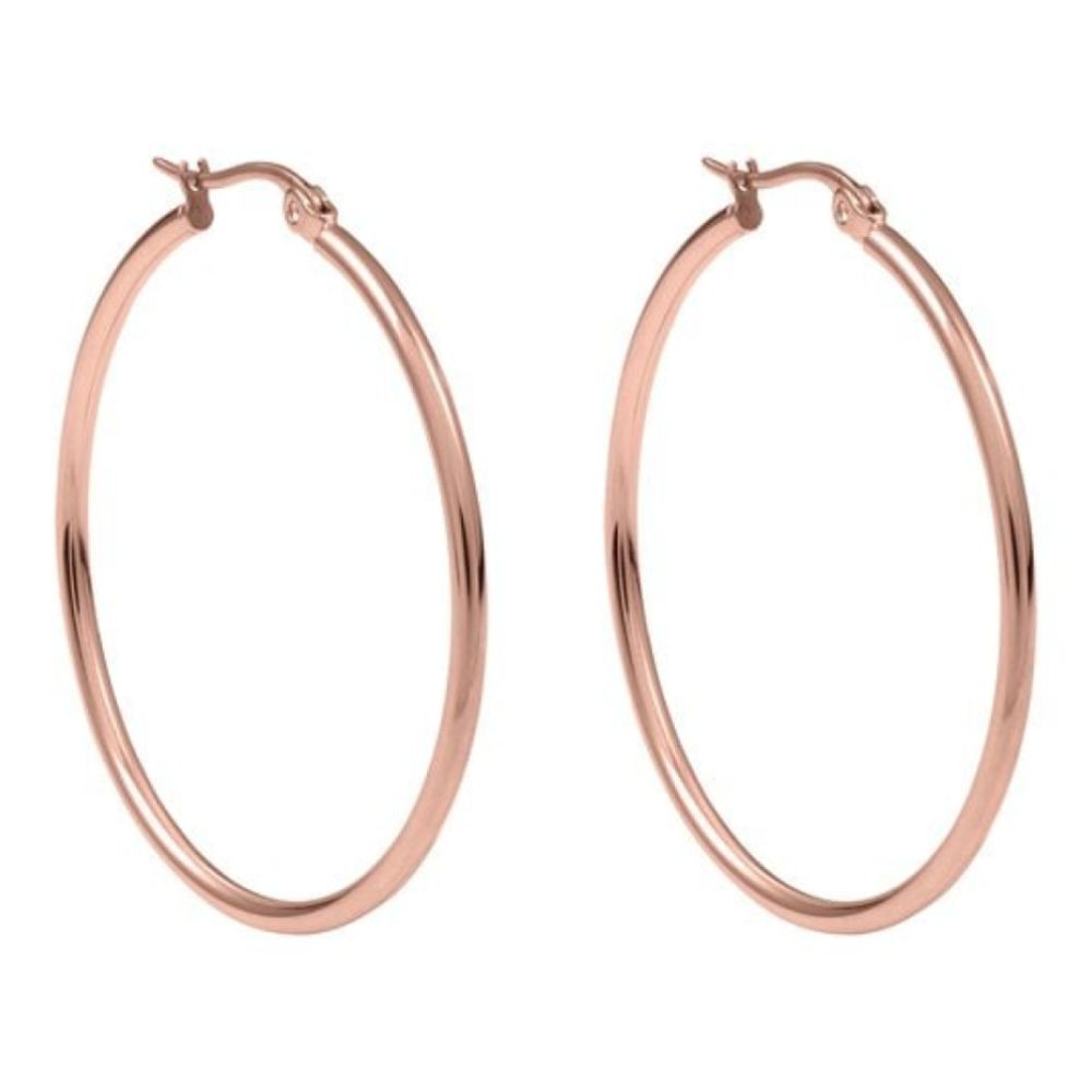 Interchangeable Creole Valentano Earrings 40mm (Rg/P)