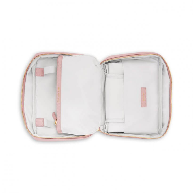 Quick Change Baby Organiser With Changing Mat | Squeaky Clean | Dusty Pink