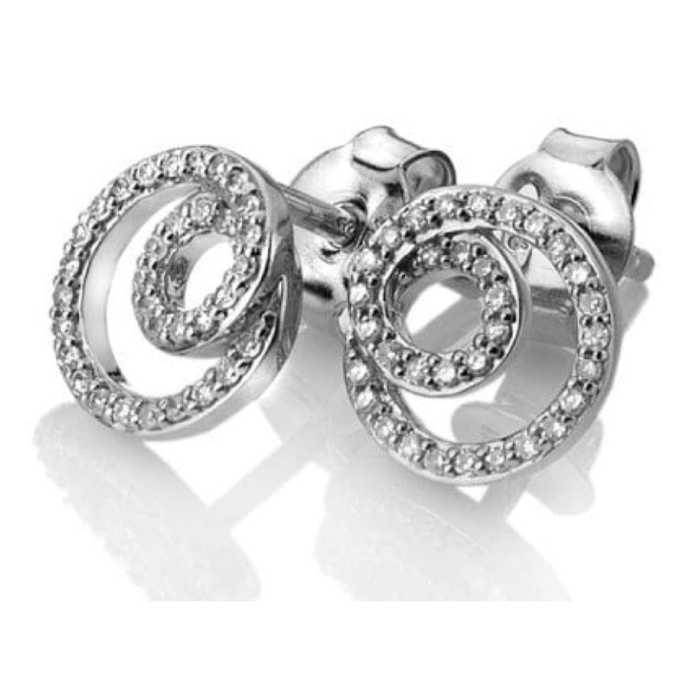 Flow Earrings - White Gold