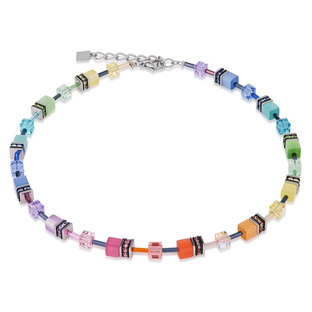 Ladies' Pastel Multicolour Crystalized Swarovski Elements Necklace