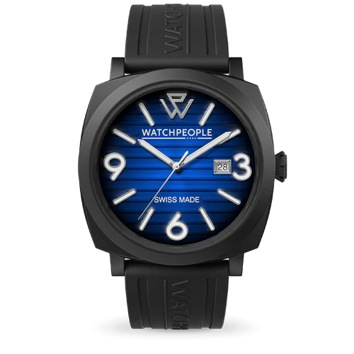 WP2 Metal Black Case Black Blue Radial Watch