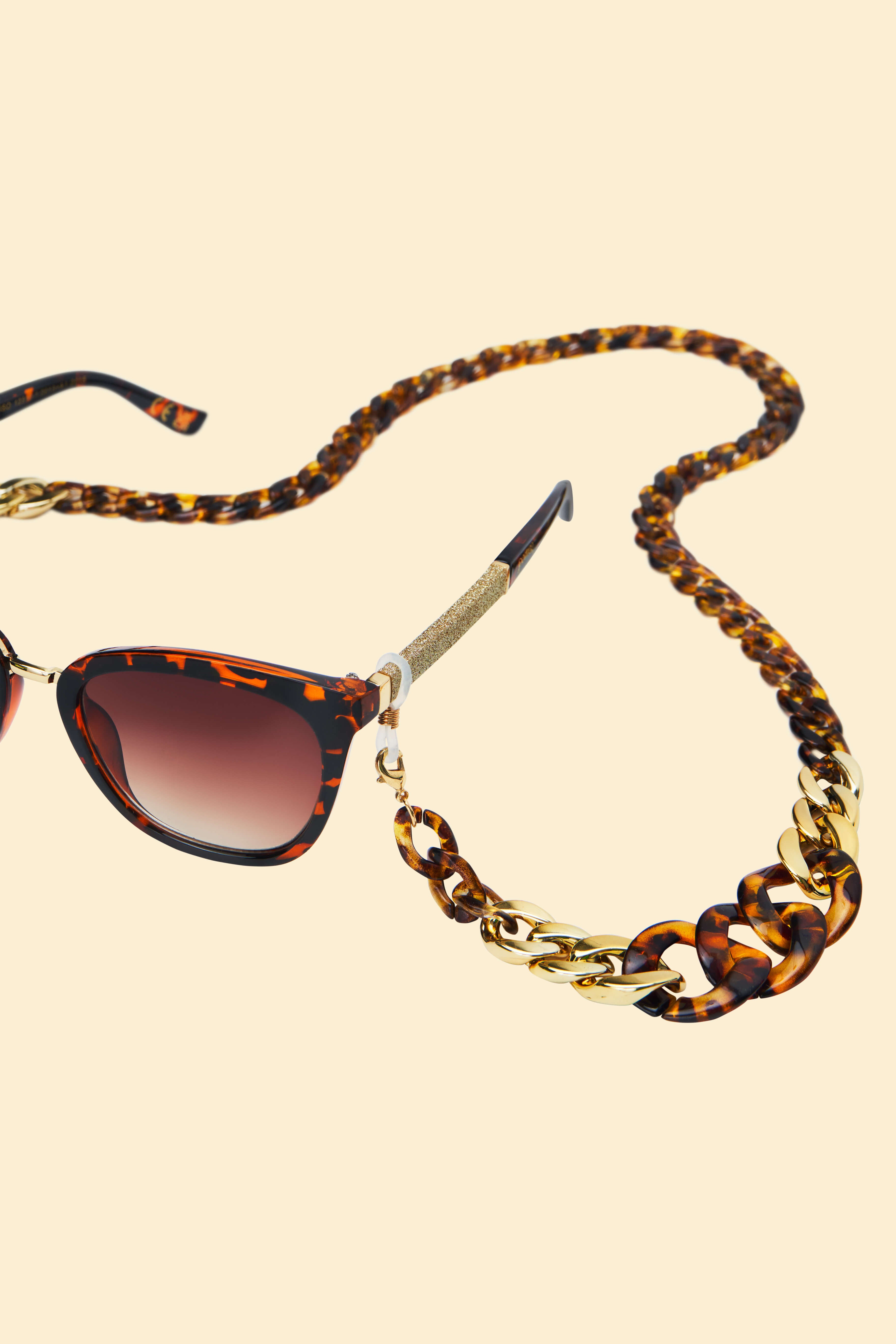 Sunglasses Chain - Wave Tortoiseshell