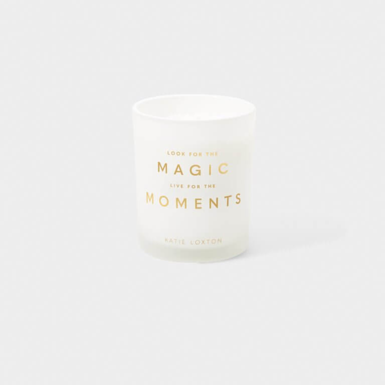 Sentiment Candle | Look For The Magic Live For The Moments |English Pear And White Tea