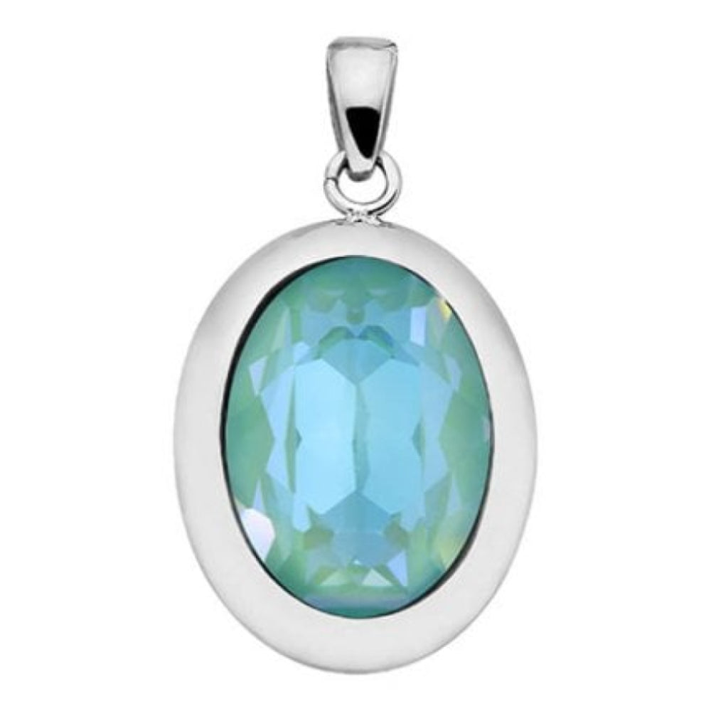Pendant Tivola Silky Sage Delite Crystal Big Silver