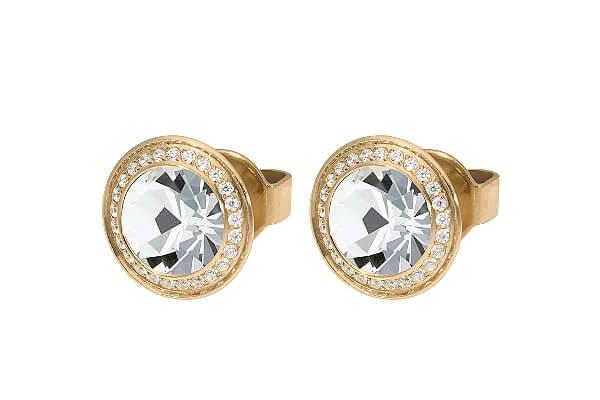 TONDO Deluxe (G/P) 9mm Crystal Stud