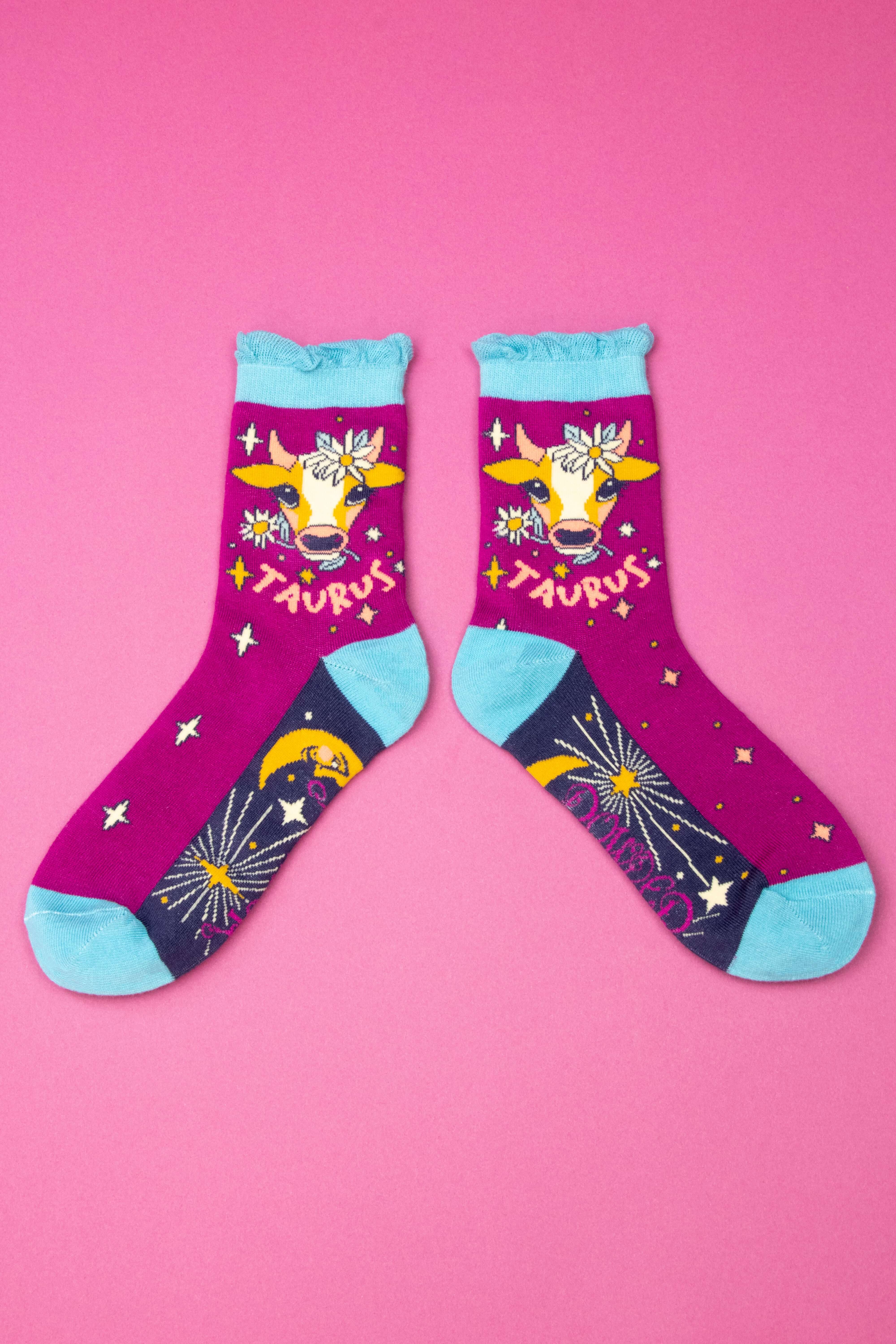 Zodiac Ankle Socks Taurus (20th Apr - 20th May)