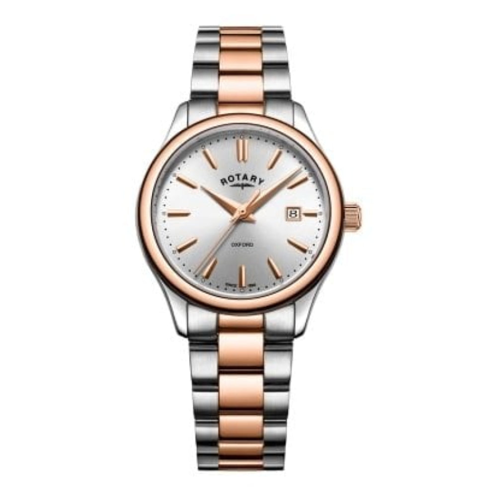 Rotary Two Tone Rose Gold Oxford Ladies