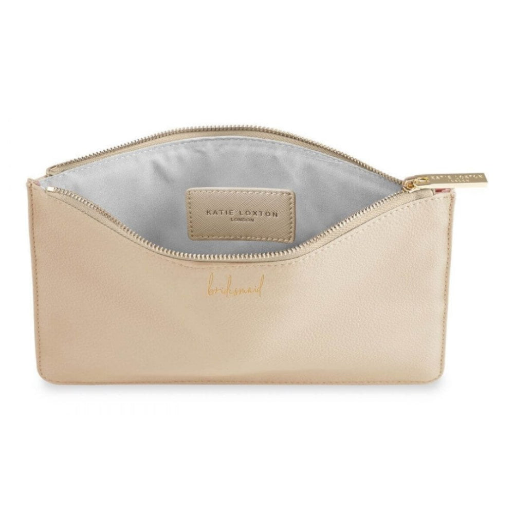 Pouch And Bracelet Gift Set | Bridesmaid | Metallic Gold | 16 X 24cm