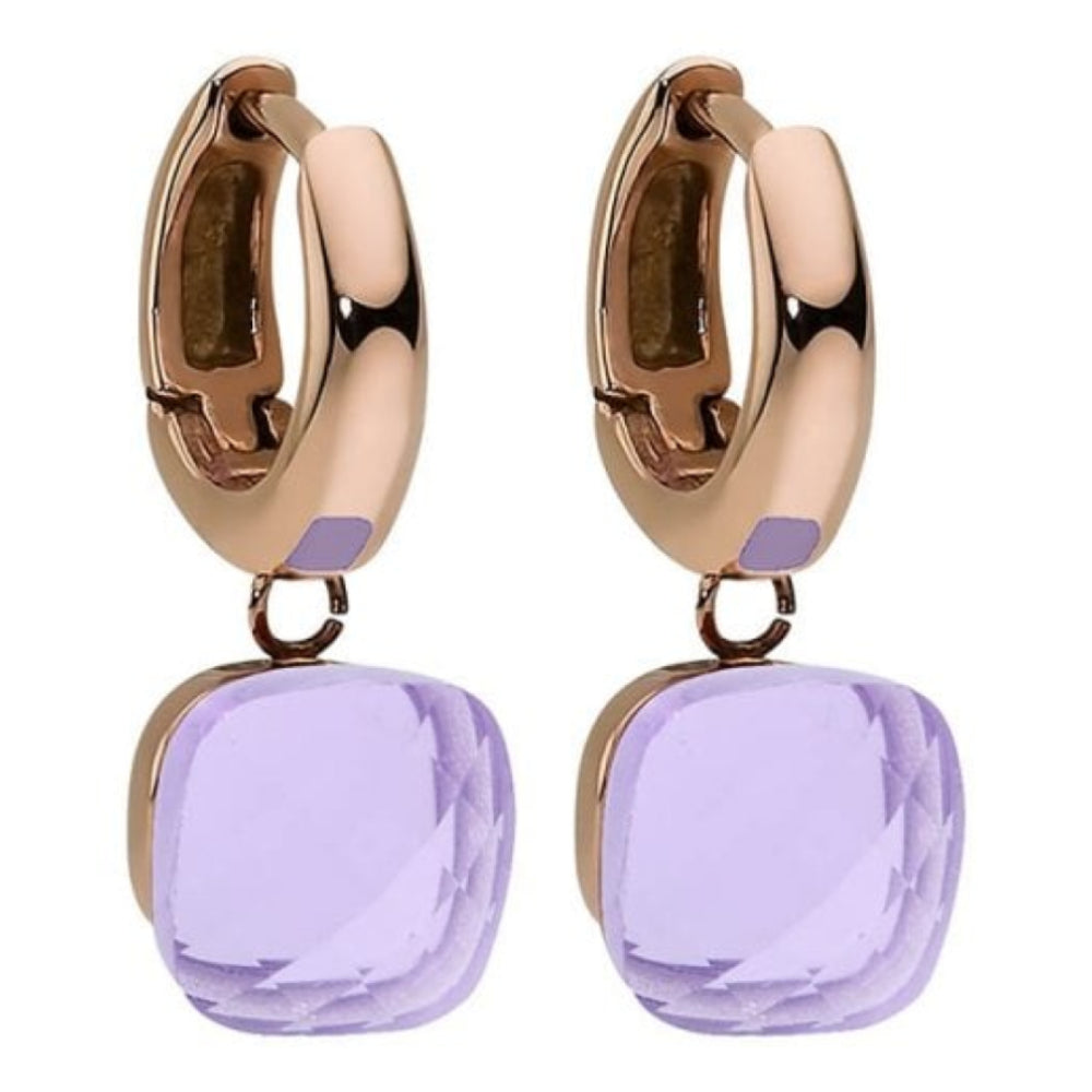 Creole "Firenze" Big (Rg/P) Flieder Earrings