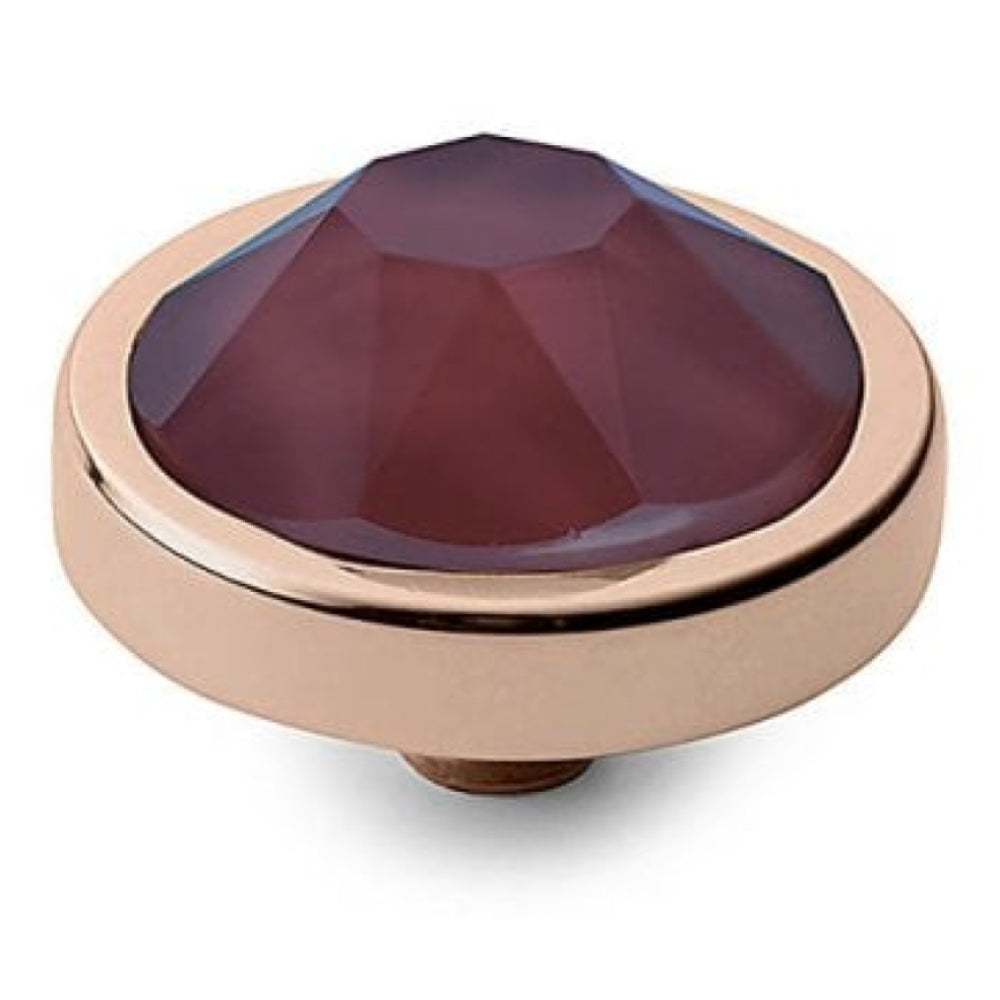 Interchangeable Canino Dark Red Crystal Top in RG