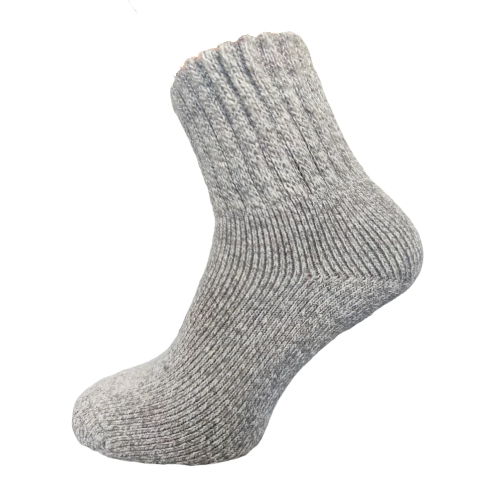 Light Grey Wool Blend Socks