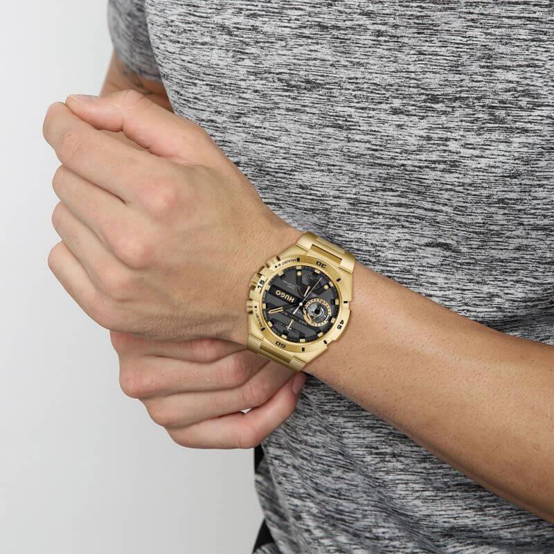 # WILD Gold Plated Multifunction Gents Watch