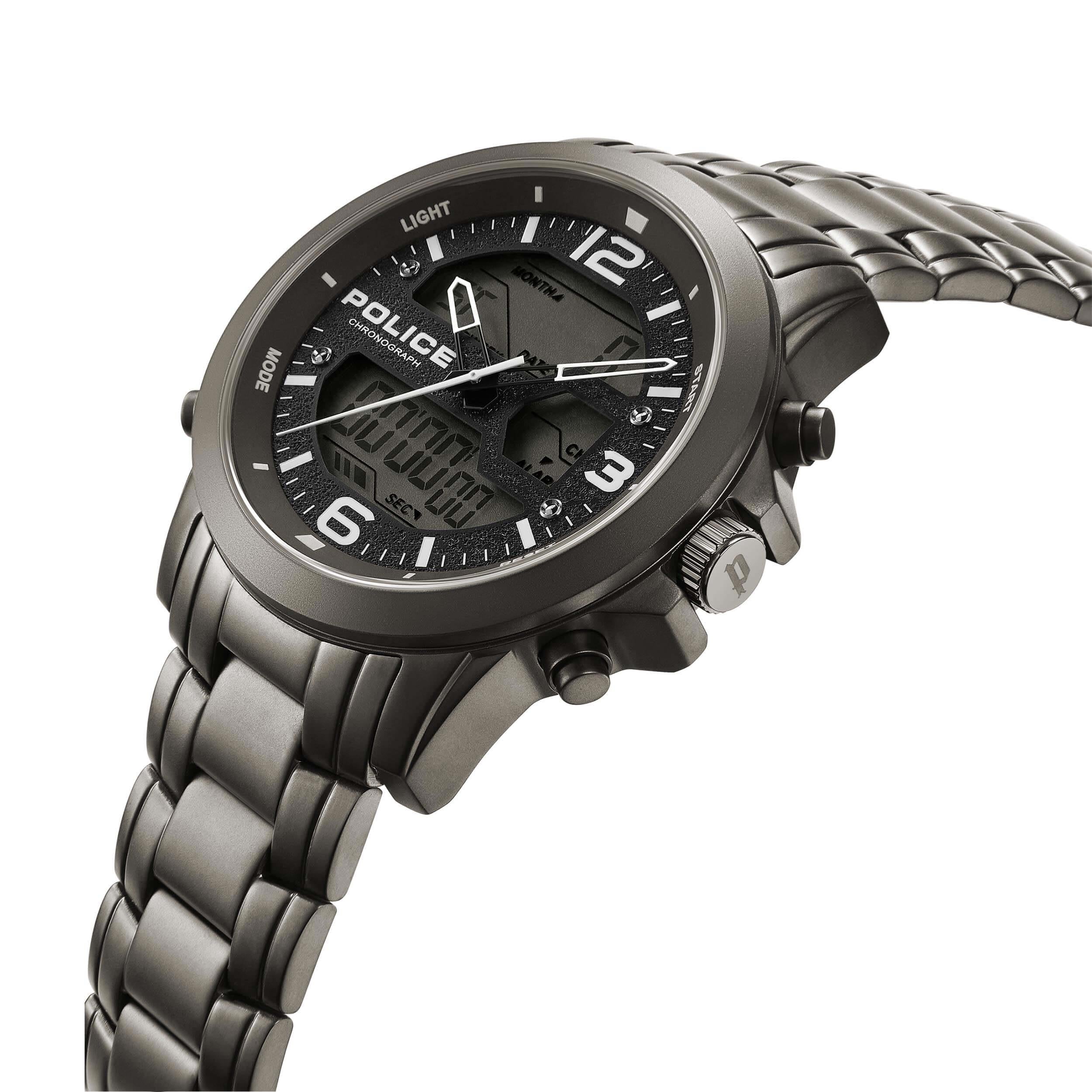 RIG Gun Digital Dial With Bracelet Watch
