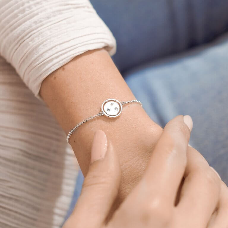 Sentiment Spinners | Wish | Silver | Bracelet | 19cm Adjustable