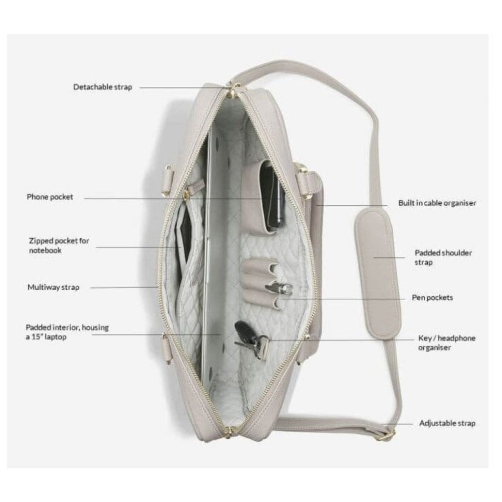Taupe Laptop Bag