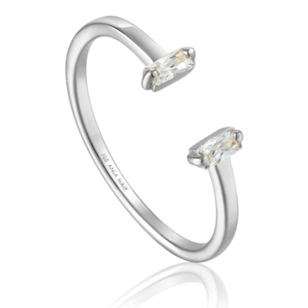 Glow Adjustable Ring Silver
