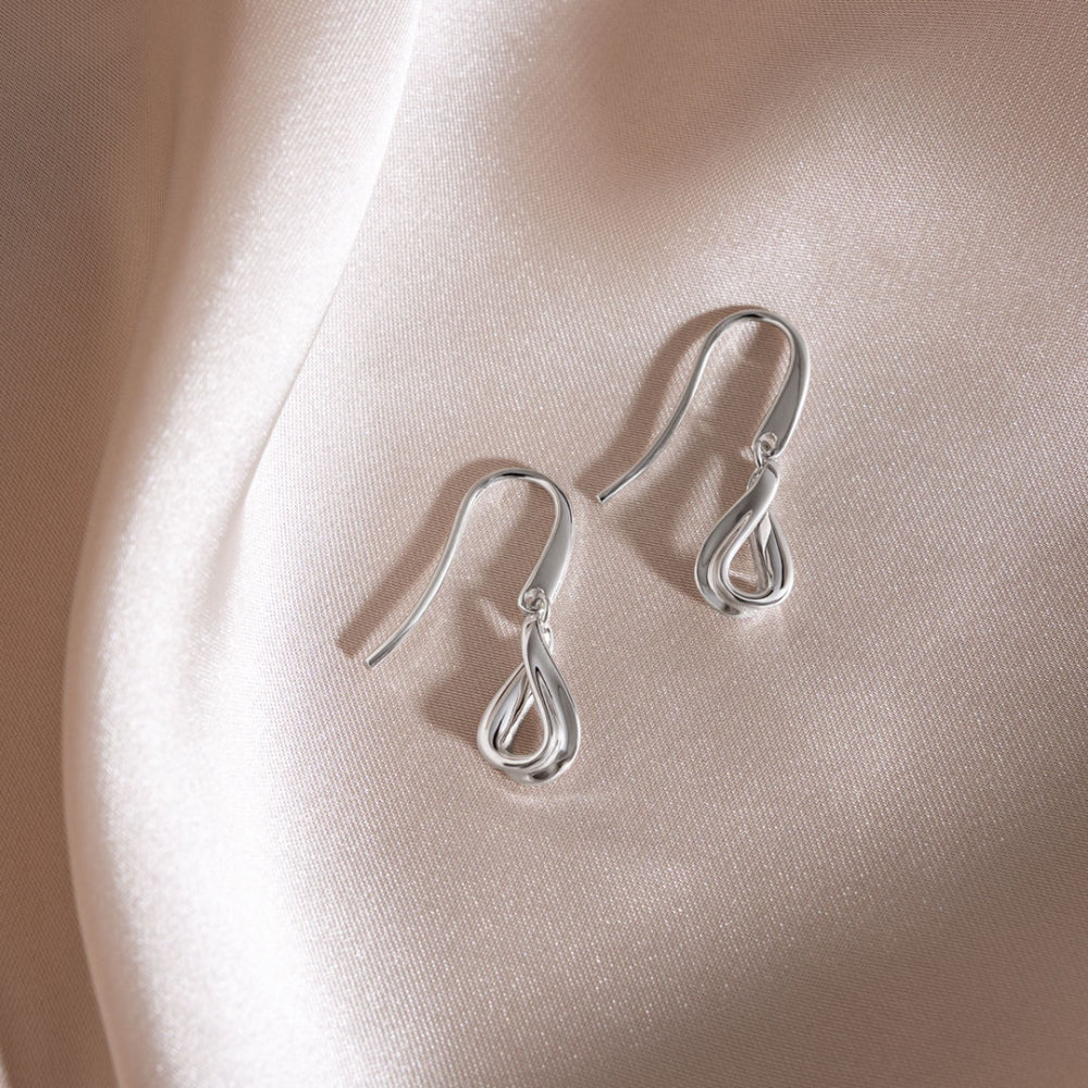 Serenity Loop Dainty Drop Earrings