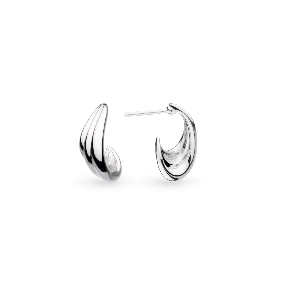 Oceane Shell Wave Hoop Earrings