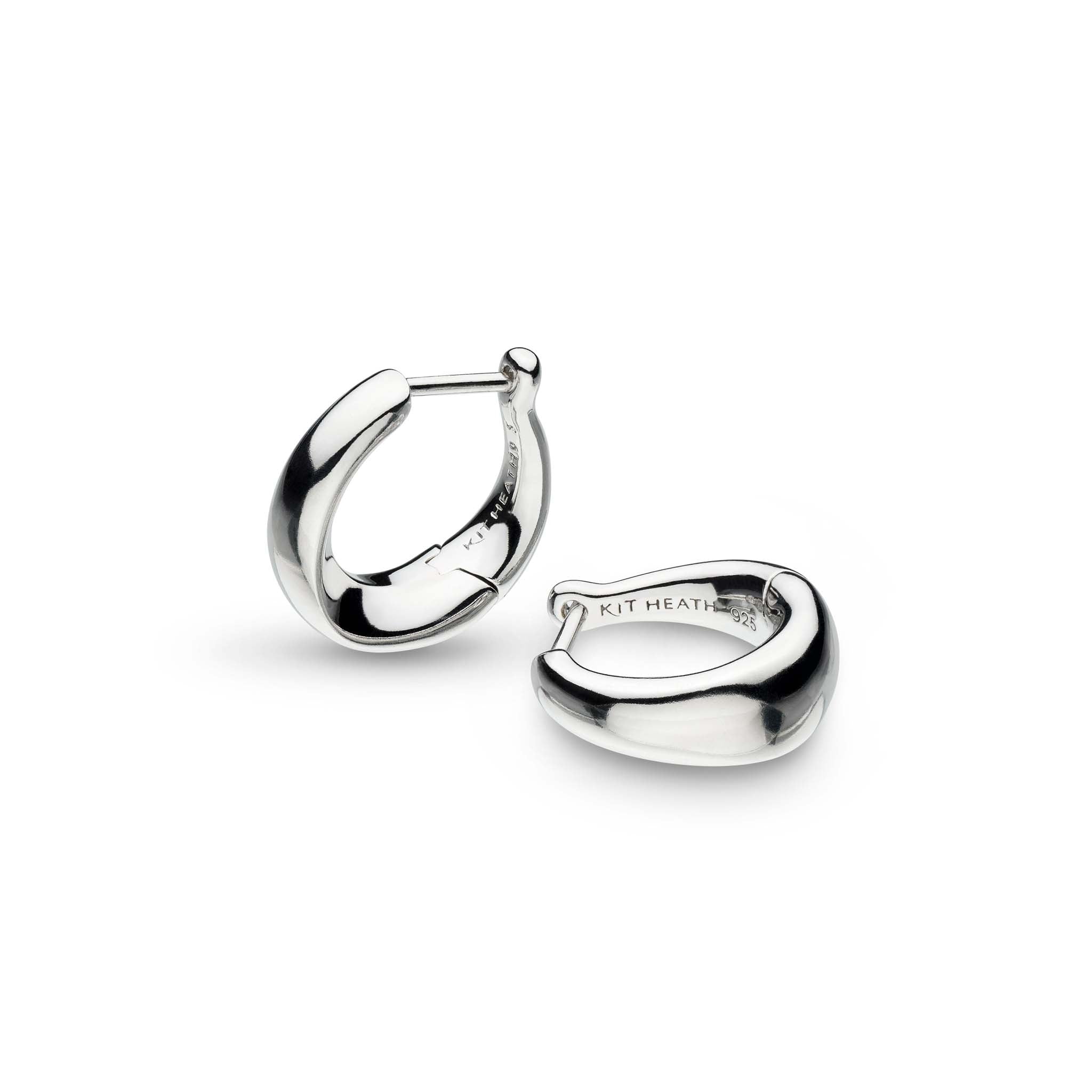 Bevel Cirque Small Hinged Huggie Hoop Earrings
