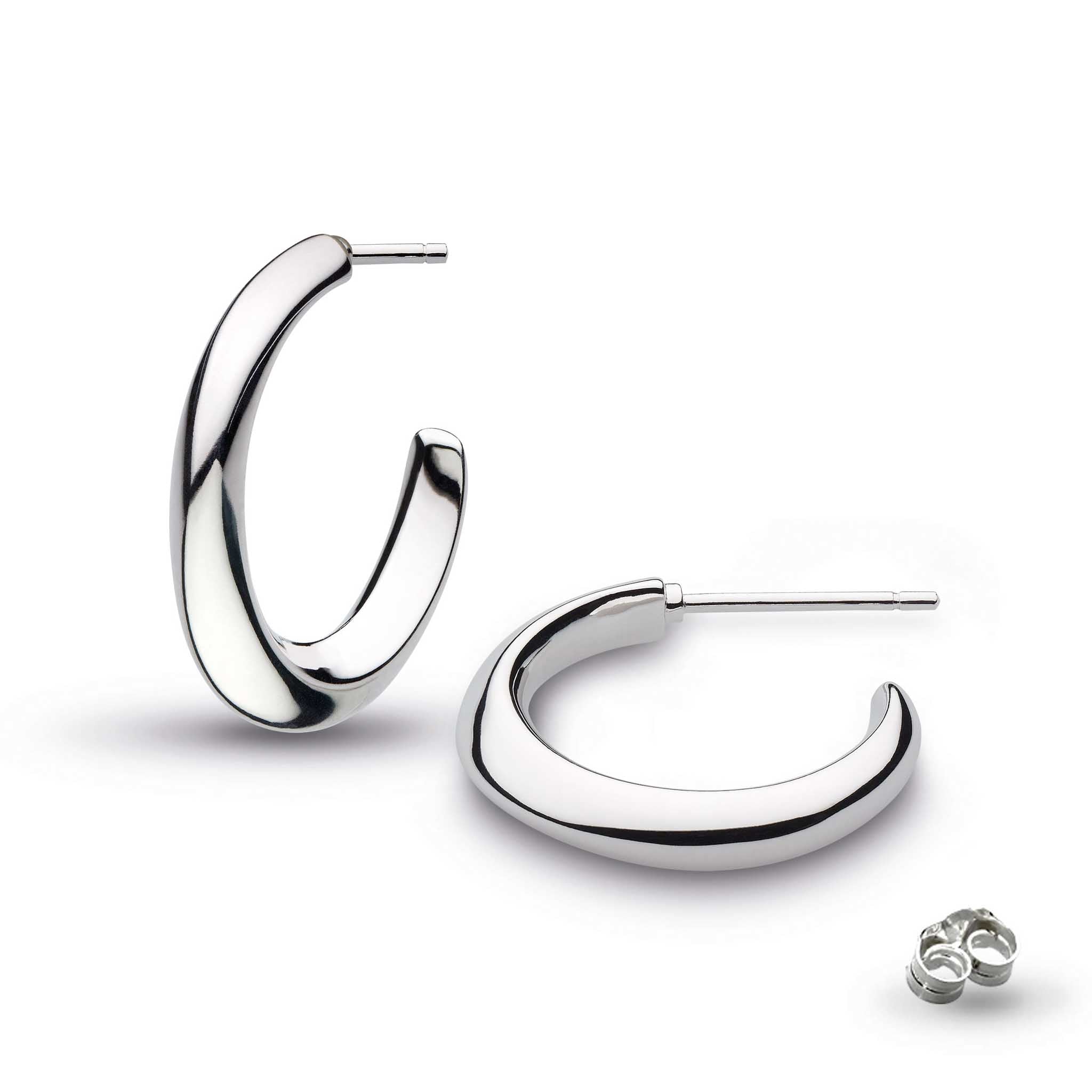 Bevel Cirque Midi Hoop Earrings