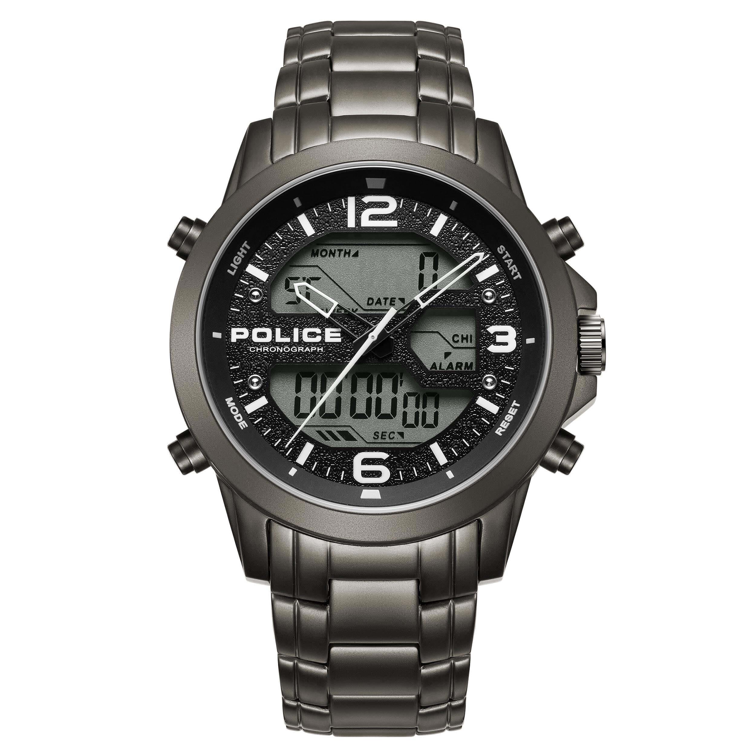 RIG Gun Digital Dial With Bracelet Watch