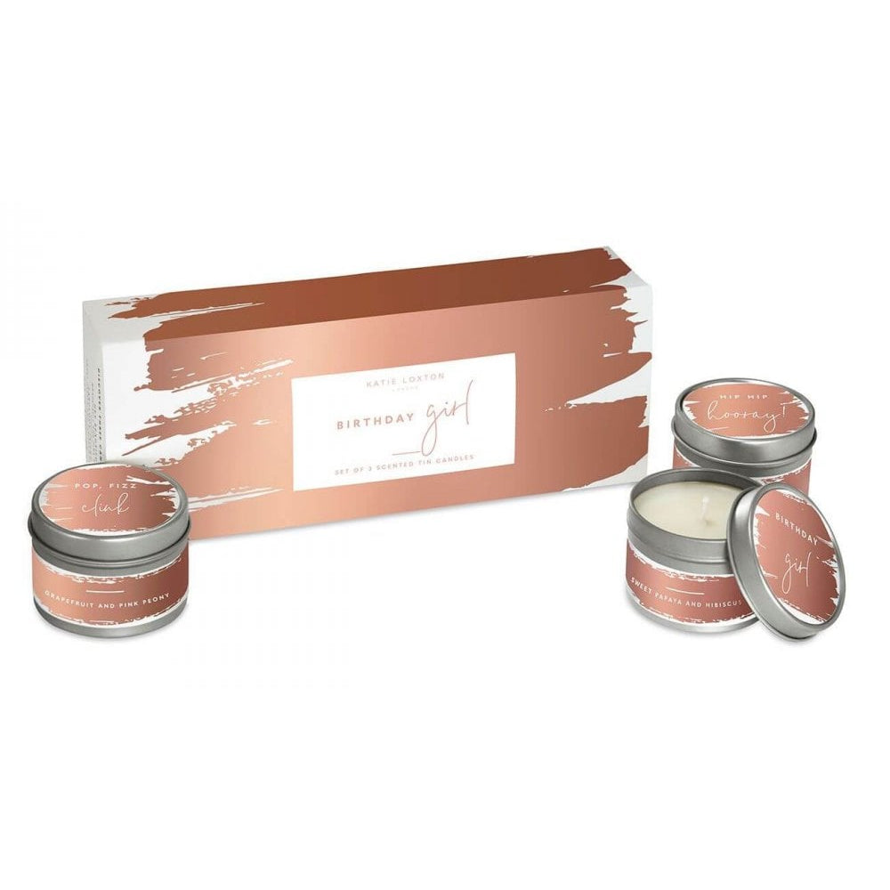 Trio Candle Box | Birthday Girl Candle Gift Box | 3 X 80g