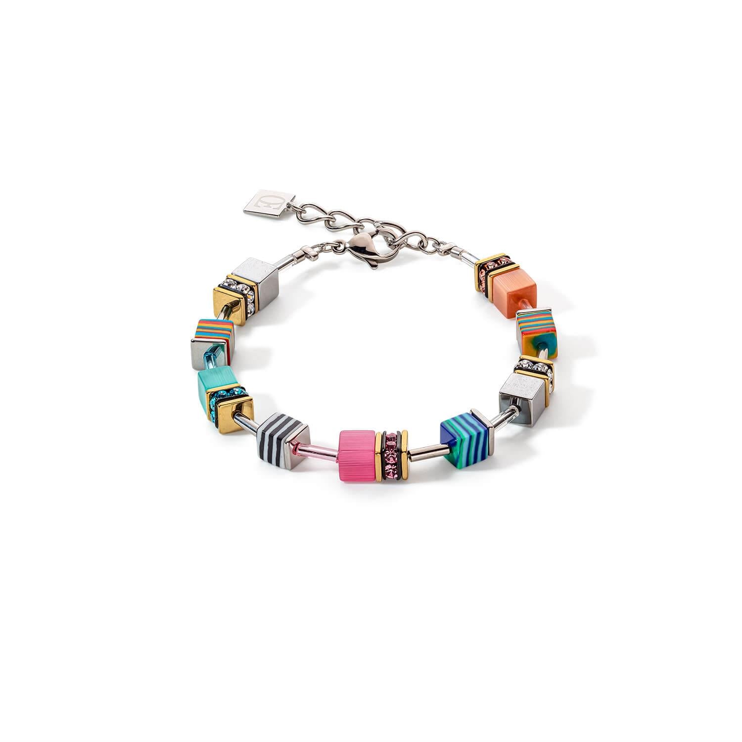 Multicolour Spring GeoCUBE Candy Bracelet